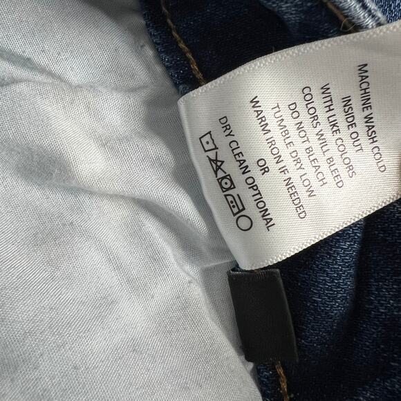 Flying Monkey Jeans Mid Rise Skinny Stretch Denim Blue Distressed Size 25 - Picture 8 of 10